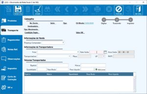 Tela NF-e