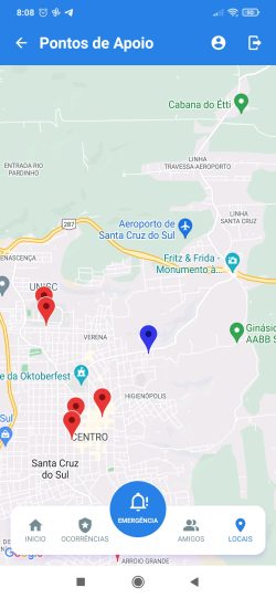 Pontos de apoio